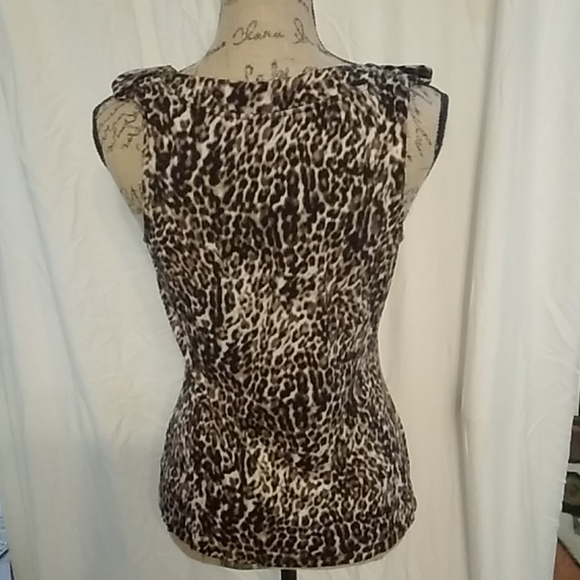 2 for$25/Leopard print sleeveless top - Picture 4 of 6
